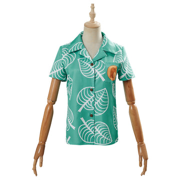 Adult Animal Crossing Timmy & Tommy Cosplay Costume Short Sleeve Shirts Top